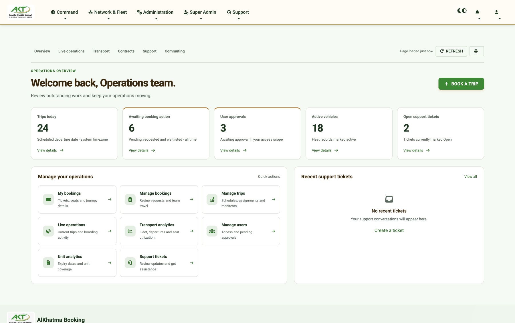 AlKhatma Booking — Team workspace